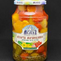 Ассорти марин. (патис, огурцы, черри) Меленъ 950мл ст/б, шт