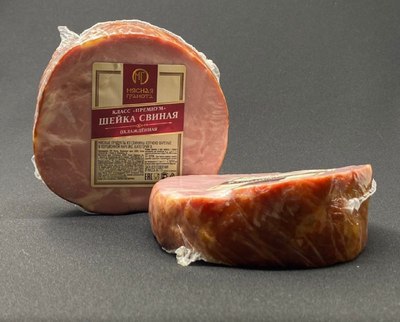 Шейка свиная «Премиум» копчено вареная ТМ Мясная грамота (средний вес 350 гр), кг