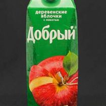 Сок Добрый деревенское яблоко 1л , шт