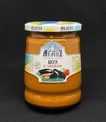 Икра Экстра из баклажанов ст/б Мелень, 540гр, шт.
