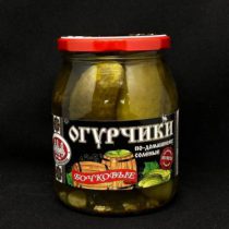 Огурчики соленые по-домашнему «Бочковые» 720мл ст/б Скат Самобр
