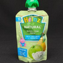 Пюре Хайнц яблоко, груша, творог, 90 гр, шт.