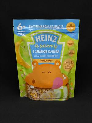 Каша Хайнц 5 злаков с бананом и яблоком 200 гр, шт.