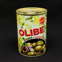 Оливки с анчоусом крупные OLIBEN ж/б 290 мл, шт