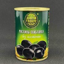 Маслины с косточкой Золотой Глобус 300 мл,(12) шт.