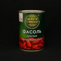 Фасоль красная в т/с, ж/б Зотой глобус, 425 мл, шт.