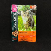 Корм ALL CATS влажный для взрослых кошек, Тефтельки из говядины в соусе 85 г, шт