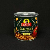 Фасоль белая в т/с ж/б с ключом Дядя Ваня 400 гр, (12) шт