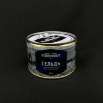 Сельдь тихоокеанска натуральная с добав. масла Доброфлот 245 гр, шт. (24)
