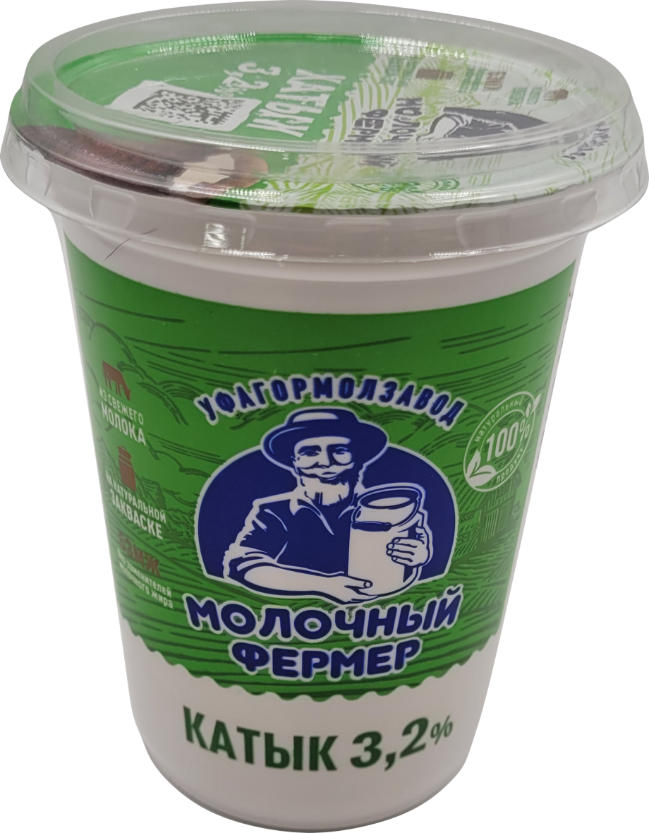 Катык Молочный Фермер «Любимый» 3,2% стакан 450 гр, шт. (М)