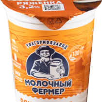 Ряженка Молочный Фермер 3,2% стакан 400г. (М)